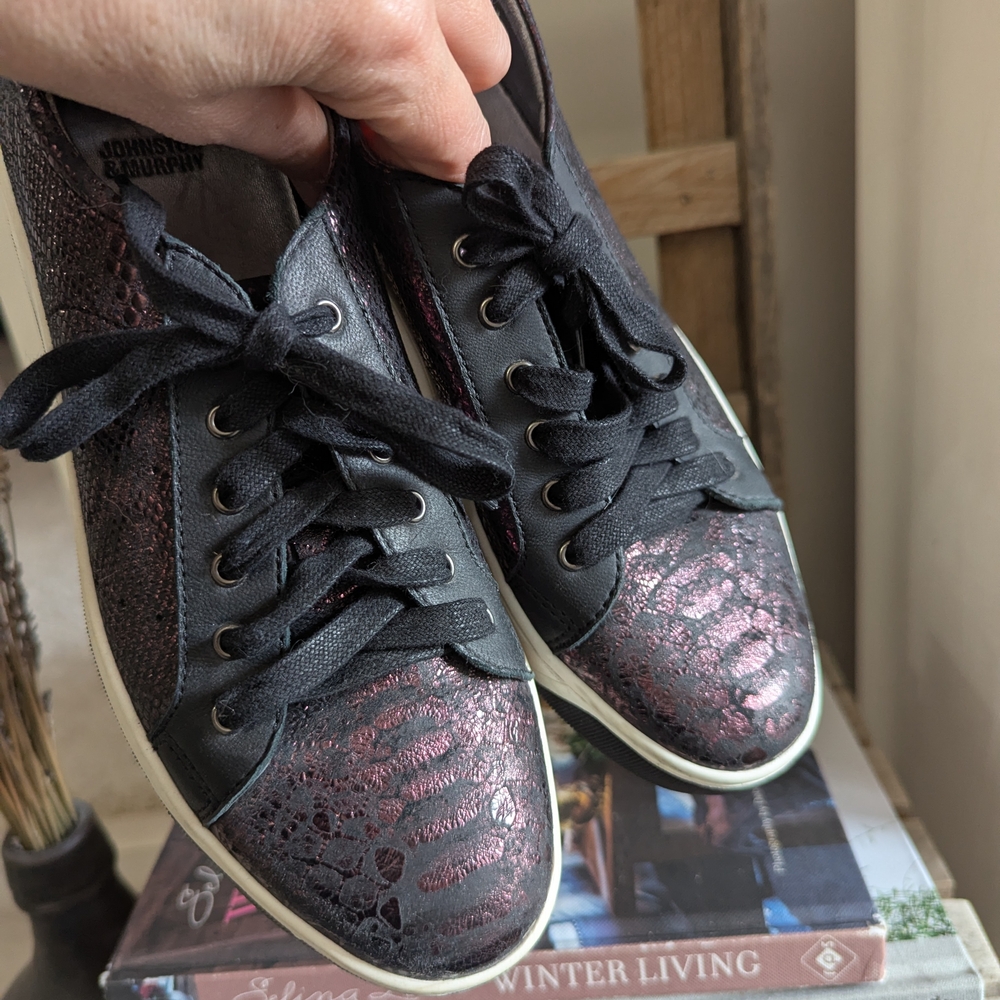 Shimmering Purple Sneakers by Johnston & Murphy